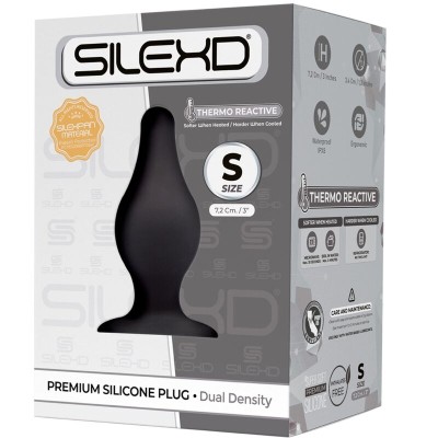 SILEXD - MODELO 2 PLUG ANAL PREMIUM SILEXPAN SILICONE PREMIUM TERMOREATIVO TAMANHO S - D-237294 - Dona Pimenta