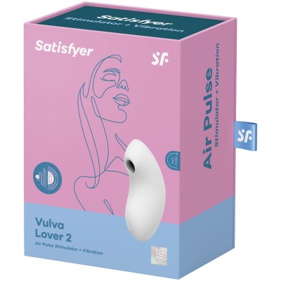 ESTIMULADOR E VIBRADOR DE PULSO DE AR SATISFYER VULVA LOVER 2