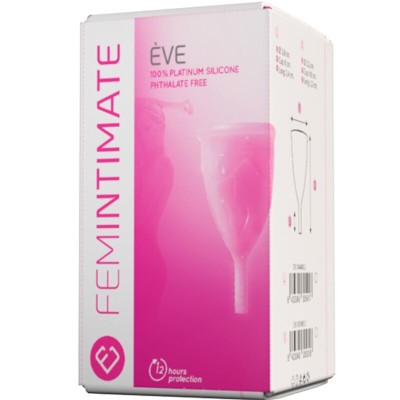 FEMINTIMATE - COPO MENSTRUAL DE SILICONE EVE TAMANHO S - D-237087 - Dona Pimenta