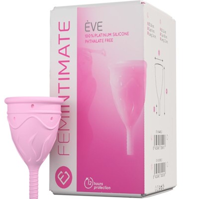 FEMINTIMATE - COPO MENSTRUAL DE SILICONE EVE TAMANHO L - D-237088 - Dona Pimenta