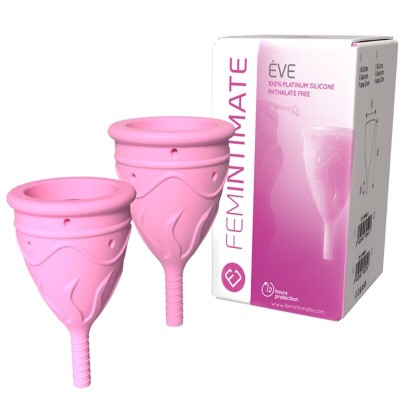 FEMINTIMATE - COPO MENSTRUAL DE SILICONE EVE TAMANHO L - D-237088 - Dona Pimenta