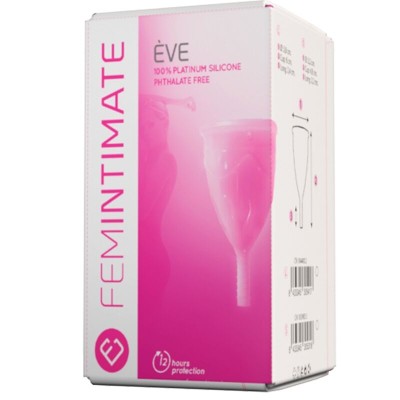 FEMINTIMATE - COPO MENSTRUAL DE SILICONE EVE TAMANHO L - D-237088 - Dona Pimenta