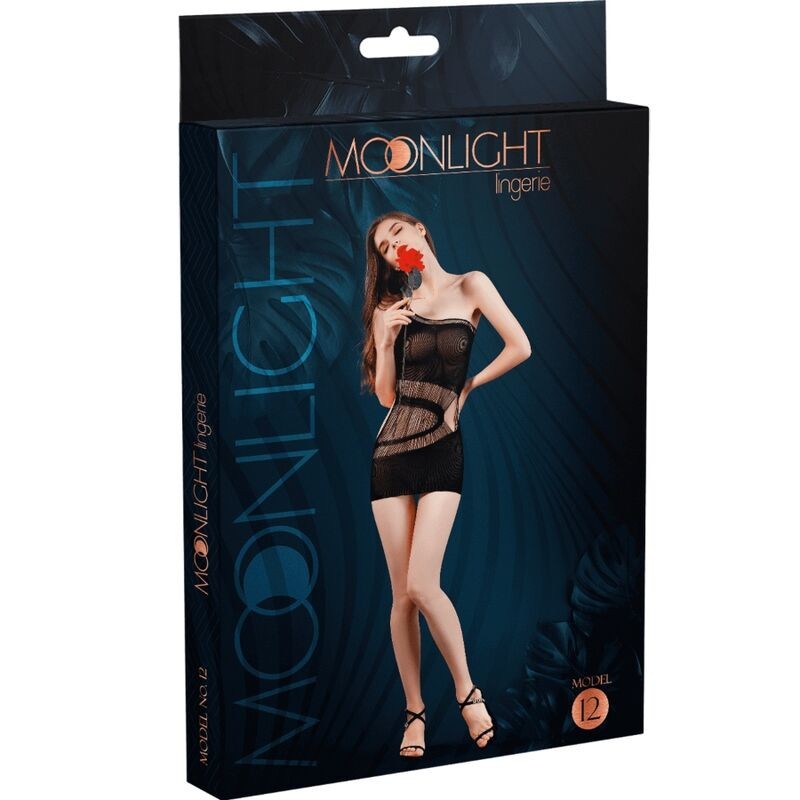 MOONLIGHT - VESTIDO MODELO 12 PRETO TAMANHO ÚNICO - D-237335 - Dona Pimenta