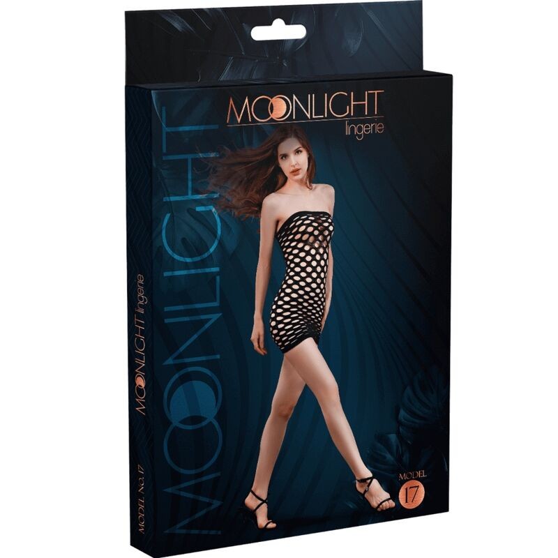 MOONLIGHT - VESTIDO DE MALHA MODELO 17 PRETO TAMANHO ÚNICO - D-237340 - Dona Pimenta