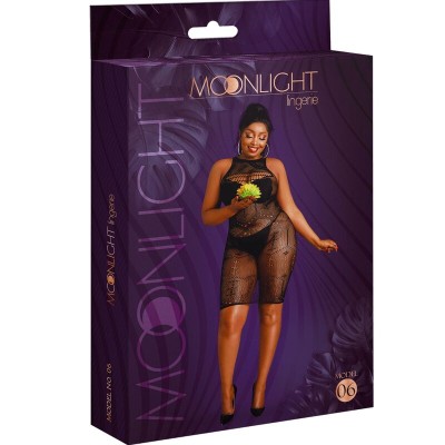 MOONLIGHT - VESTIDO MODELO 6 PRETO PLUS SIZE - D-237349 - Dona Pimenta