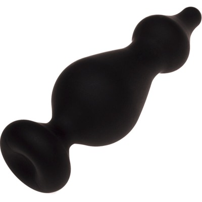 ADRIEN LASTIC - AMUSE PLUG ANAL SILICONE PRETO TAMANHO L - D-237071 - Dona Pimenta