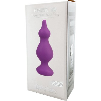 ADRIEN LASTIC - AMUSE ANAL PLUG VIOLETA SILICONE TAMANHO M - D-237072 - Dona Pimenta