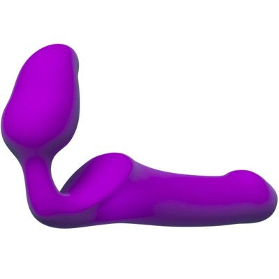 ADRIEN LASTIC - QUEENS STRAP-ON FLEXÍVEL VIOLETA TAMANHO M - D-237043 - Dona Pimenta