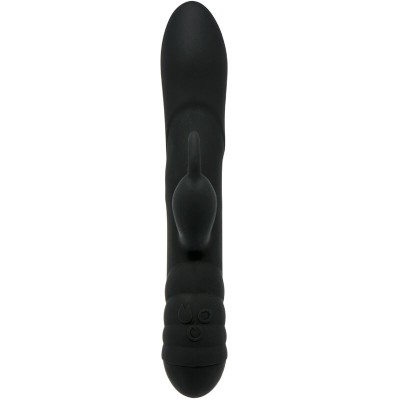 ADRIEN LASTIC - VIBRADOR TWISTER E ROTADOR MASSAGER COELHO PRETO - D-237031 - Dona Pimenta