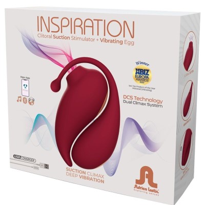 ADRIEN LASTIC - INSPIRAÇÃO CLITORIS SUCKER + VIBRATING OVO VERMELHO - APLICATIVO GRATUITO - D-237039 - Dona Pimenta