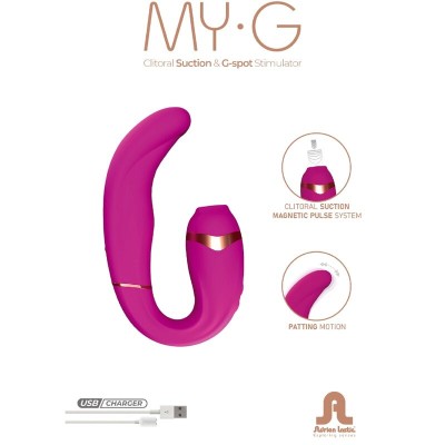 ADRIEN LASTIC - MY·G SUCKER DE CLITÓRIS E ESTIMULADOR DE PONTO G ROSA - D-237046 - Dona Pimenta