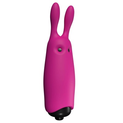 ADRIEN LASTIC - VIBRADOR DE COELHO ROSA DE BOLSO LASTIC - D-237062 - Dona Pimenta