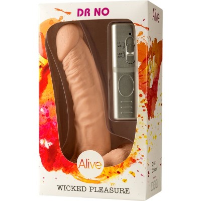 ALIVE  DR. VIBRADOR DE PÊNIS SEM REALÍSTICO 18 CM - D-237114 - Dona Pimenta