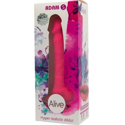 ALIVE - PÊNIS REALÍSTICO DE ADAM FÚCSIA 17,75 CM - D-237117 - Dona Pimenta