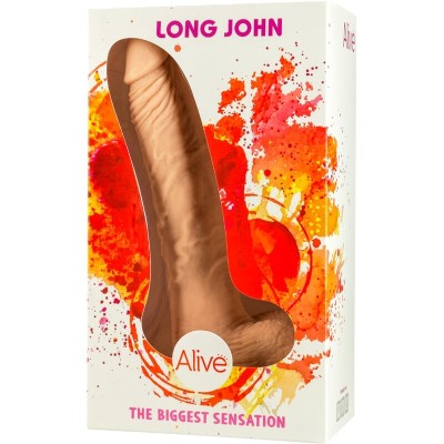 ALIVE - PÊNIS REALÍSTICO LONG JOHN 21,8 CM - D-237122 - Dona Pimenta