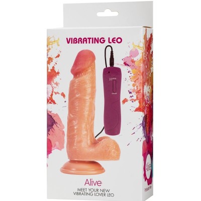 ALIVE - VIBRADOR DE PÊNIS LEO REALÍSTICO 17 CM - D-237125 - Dona Pimenta