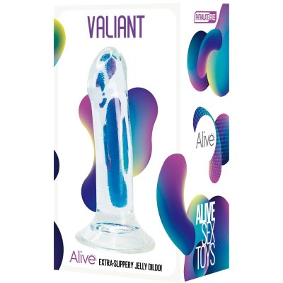 ALIVE - PÊNIS REALÍSTICO VALIANT TRANSPARENTE 16 CM - D-237149 - Dona Pimenta