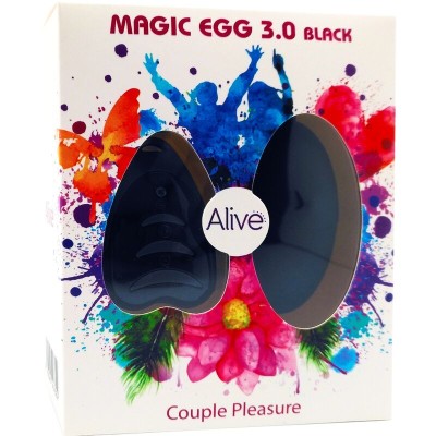 ALIVE - MAGIC EGG 3.0 VIBRANDO OVO CONTROLE REMOTO PRETO - D-237113 - Dona Pimenta