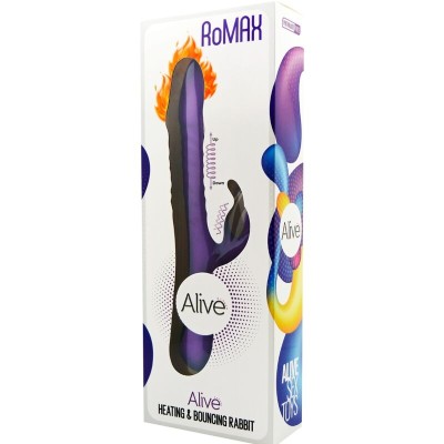 ALIVE - ROMAX VIBRADOR COELHO SILICONE VIOLETA - D-237155 - Dona Pimenta