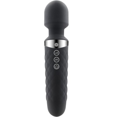 ALIVE - BE WANDED VIBRADOR MASSAGER PRETO - D-237156 - Dona Pimenta