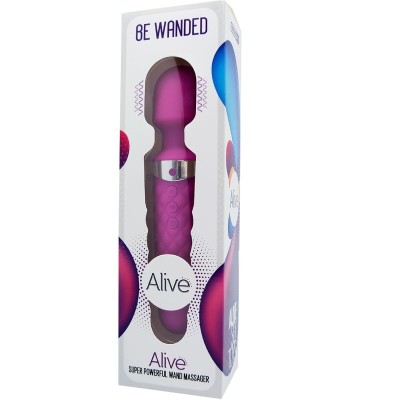 ALIVE - BE WANDED VIBRADOR MASSAGER ROXO - D-237157 - Dona Pimenta