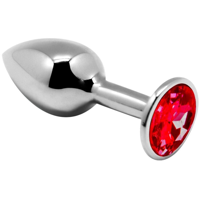 ALIVE - MINI PLUG PRAZER ANAL METAL VERMELHO TAMANHO S - D-237172 - Dona Pimenta