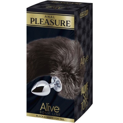 ALIVE - PLUG DE PRAZER ANAL METAL FOX TAIL TAMANHO S - D-237205 - Dona Pimenta