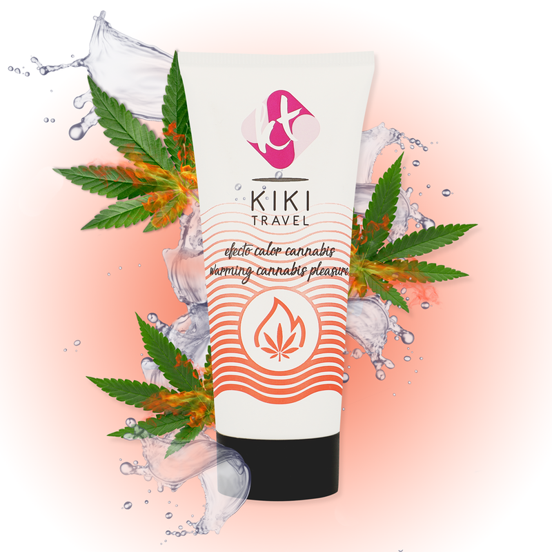 KIKÍ TRAVEL - CANNABIS LUBRIFICANTE DE EFEITO QUENTE 50 ML - D-215113 - Dona Pimenta