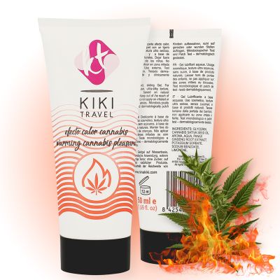 KIKÍ TRAVEL - CANNABIS LUBRIFICANTE DE EFEITO QUENTE 50 ML - D-215113 - Dona Pimenta