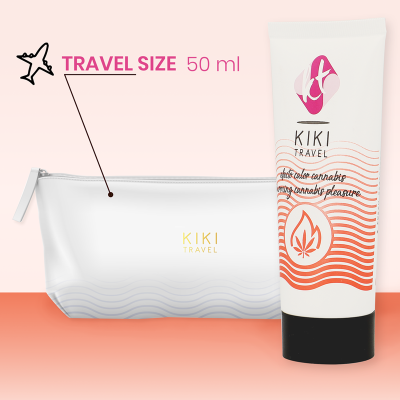 KIKÍ TRAVEL - CANNABIS LUBRIFICANTE DE EFEITO QUENTE 50 ML - D-215113 - Dona Pimenta