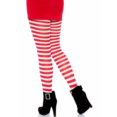 LEG AVENUE - CALÇAS LISTRADAS BRANCO/VERMELHO - D-237704 - Dona Pimenta