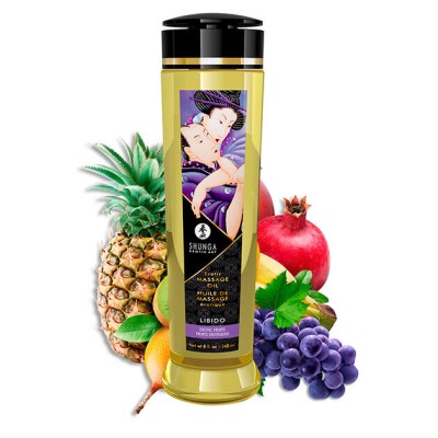 SHUNGA - ÓLEO DE MASSAGEM ERÓTICA LIBIDO 240 ML - D-224022 - Dona Pimenta