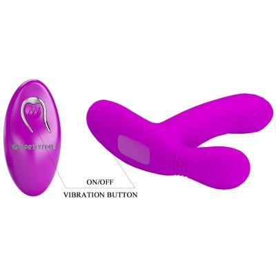 PRETTY LOVE - GERI CLITORIS MASSAGER ROSA CONTROLE REMOTO - D-237005 - Dona Pimenta