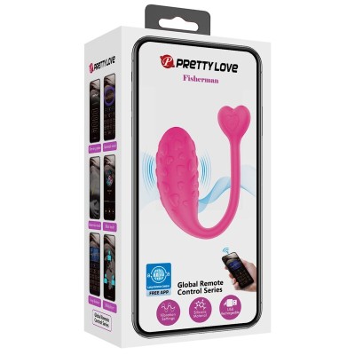 PRETTY LOVE - OVO VIBRATÓRIO ROSA FISHER CONTROLADO POR APLICATIVO - D-236968 - Dona Pimenta