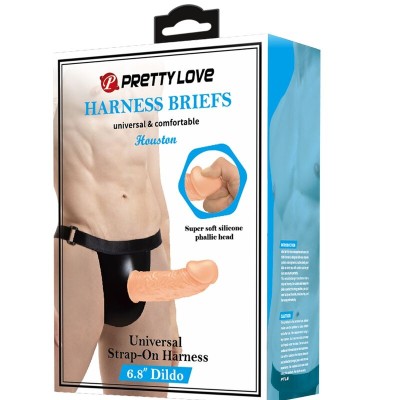 PRETTY LOVE - BREVES HARNNES COM DIDLO INCLUÍDO - D-237010 - Dona Pimenta