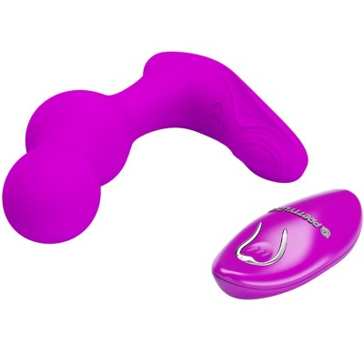 PRETTY LOVE - MASSAGER VIBRADOR ANAL TERRANCE COM CONTROLE REMOTO - D-236973 - Dona Pimenta