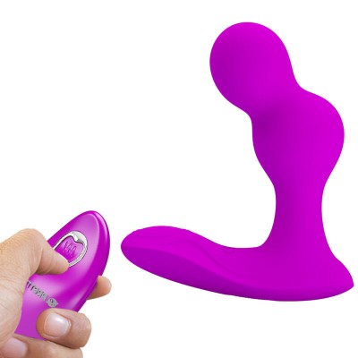 PRETTY LOVE - MASSAGER VIBRADOR ANAL TERRANCE COM CONTROLE REMOTO - D-236973 - Dona Pimenta