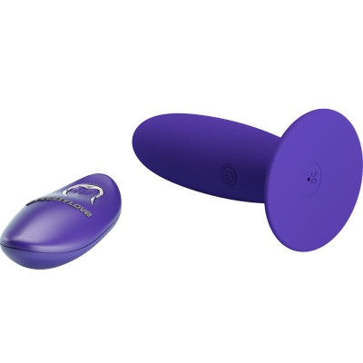 PRETTY LOVE - JUVENTUDE PLUG VIBRADOR ANAL CONTROLE REMOTO VIOLETA - D-236998 - Dona Pimenta