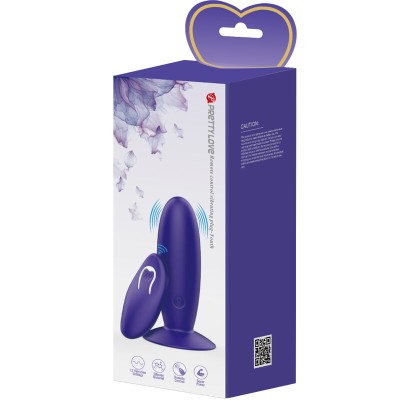 PRETTY LOVE - JUVENTUDE PLUG VIBRADOR ANAL CONTROLE REMOTO VIOLETA - D-236998 - Dona Pimenta