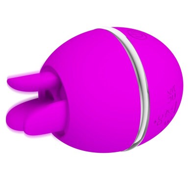 PRETTY LOVE - VIBRADOR DE SILICONE REDONDO ROXO BOLA GEMINI - D-236969 - Dona Pimenta