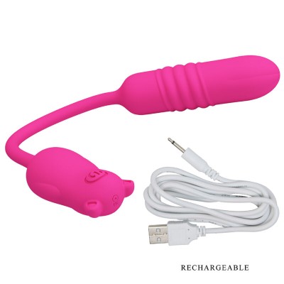 PRETTY LOVE - BALA VIBRANTE DE SILICONE ROSA - D-236970 - Dona Pimenta