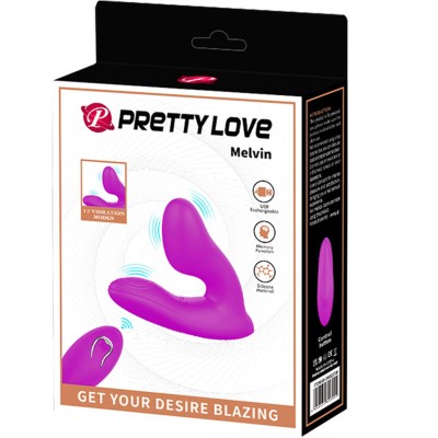 PRETTY LOVE - MASSAGER MELVIN CLITORIS COM CONTROLE REMOTO - D-236971 - Dona Pimenta