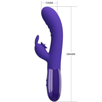 PRETTY LOVE - VIBRADOR DE COELHO VIOLETA CERBERUS YOUTH - D-237021 - Dona Pimenta