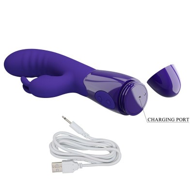 PRETTY LOVE - VIBRADOR DE COELHO VIOLETA CERBERUS YOUTH - D-237021 - Dona Pimenta