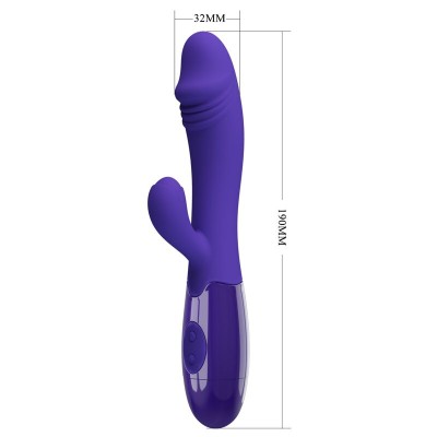 PRETTY LOVE - VIBRADOR SNAPPY YOUTH E ESTIMULADOR DE PONTO G VIOLETA - D-237027 - Dona Pimenta