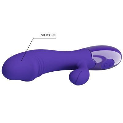 PRETTY LOVE - VIBRADOR SNAPPY YOUTH E ESTIMULADOR DE PONTO G VIOLETA - D-237027 - Dona Pimenta