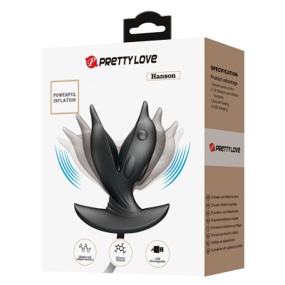 PRETTY LOVE - PLUG ANAL DELFIN INFLVEL E RECARREGVEL - D-237026 - Dona Pimenta