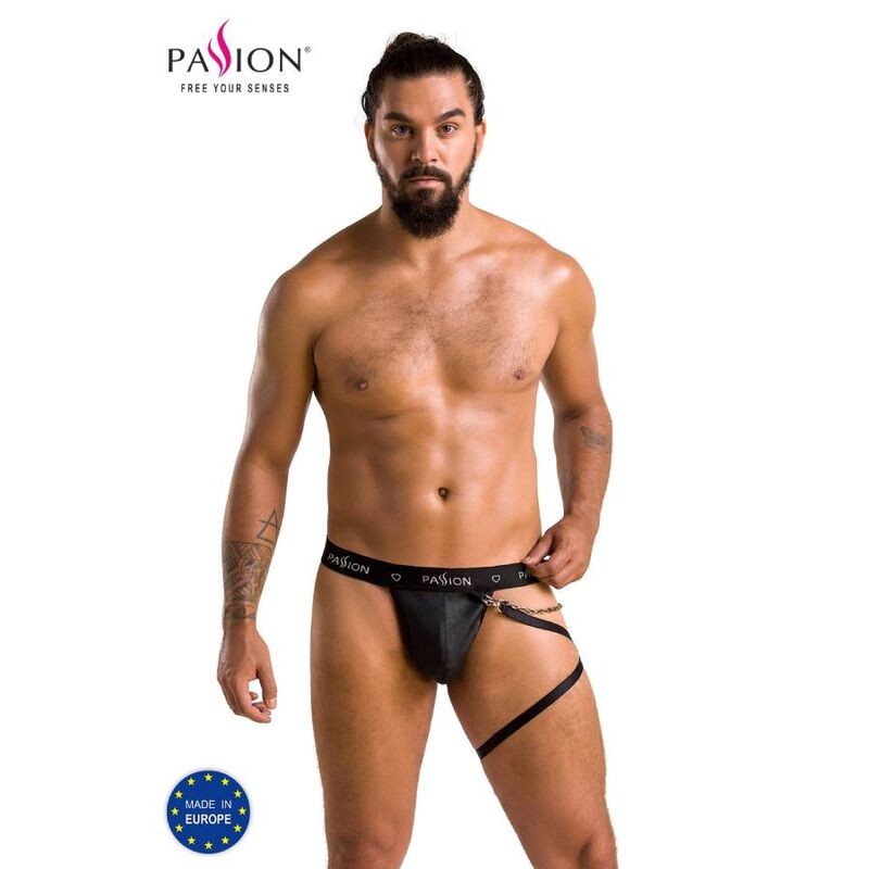 PASSION 058 THONG BILL PRETO S/M - D-233330 - Dona Pimenta