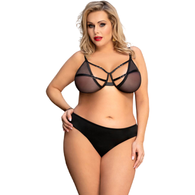 QUEEN LINGERIE DOIS PEÇAS CONJUNTO S / M - D-229526 - Dona Pimenta