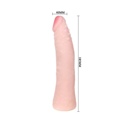 BAILE - DILDO DE SILICONE REALISTIC SKIN TOUCH 19 CM (COR DA CAIXA ALEATÓRIA) - 194048 - Dona Pimenta